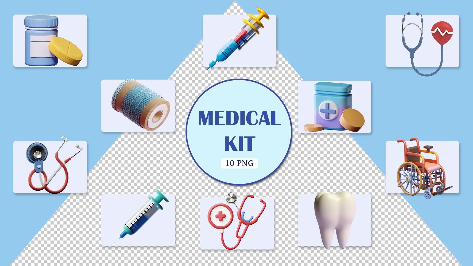 Healthcare Essentials 3D Icons Pack